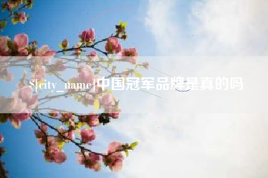 营口中国冠军品牌是真的吗