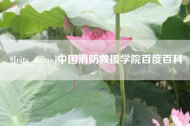 营口中国消防救援学院百度百科