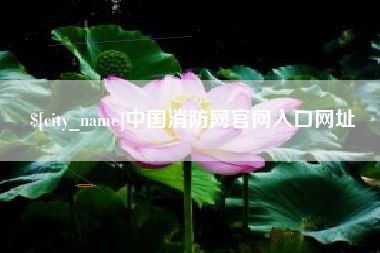 营口中国消防网官网入口网址