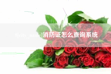 营口消防证怎么查询系统