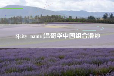营口温哥华中国组合滑冰