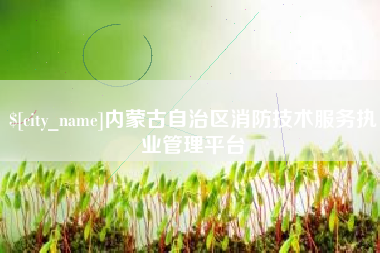 营口内蒙古自治区消防技术服务执业管理平台