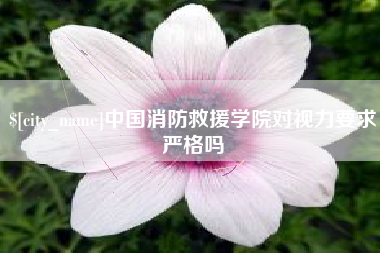 营口中国消防救援学院对视力要求严格吗