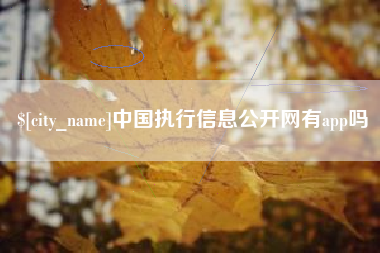 营口中国执行信息公开网有app吗