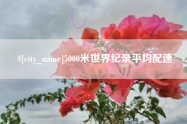 营口5000米世界纪录平均配速
