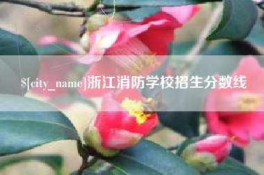 营口浙江消防学校招生分数线