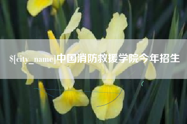 营口中国消防救援学院今年招生