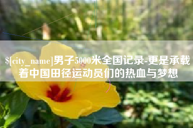 营口男子5000米全国记录-更是承载着中国田径运动员们的热血与梦想