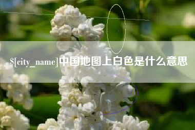 营口中国地图上白色是什么意思