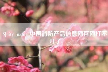 营口中国消防产品信息网官网打不开了
