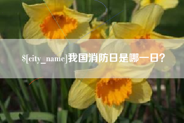 营口我国消防日是哪一日？