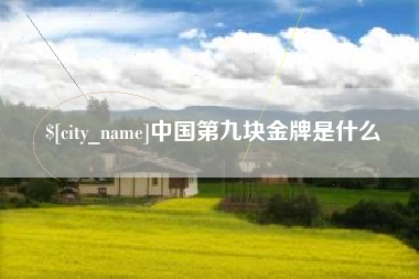 营口中国第九块金牌是什么