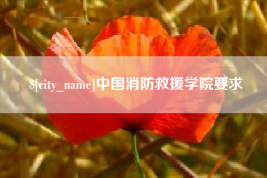 营口中国消防救援学院要求