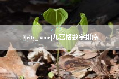 营口九宫格数字排序