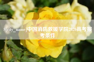 营口中国消防救援学院2020高考报考条件