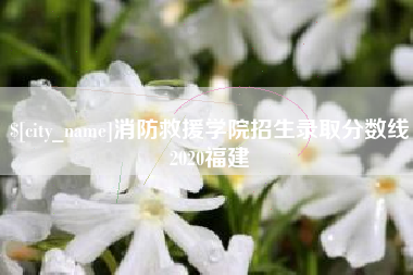 营口消防救援学院招生录取分数线2020福建
