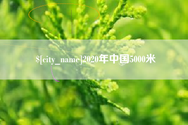 营口2020年中国5000米